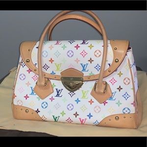 Authentic Louis Vuitton Beverly GM Multi  Blanc